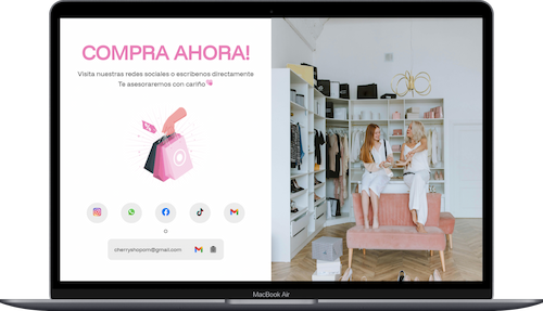 Cherry Shop Landing Page